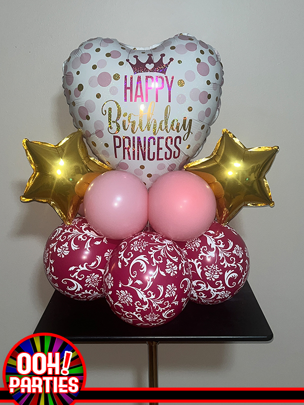 Birthday Princess Balloon Centerpiece