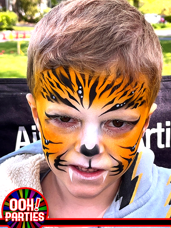 Tiger Airbrush Face Painting